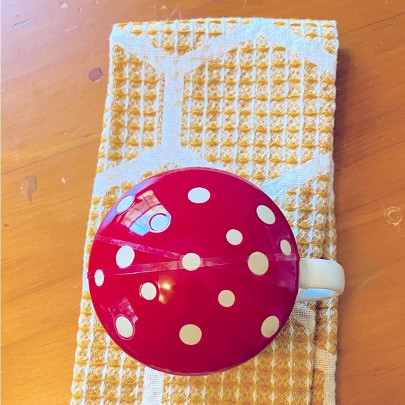 Cheerful SET Mushroom Coffee Mug Organic Cotton Modern Hive Towel Yellow Softie - Picture 8 of 16